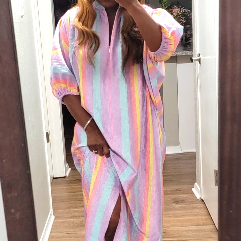 VTG | Striped Mumu Dress - Multicolor